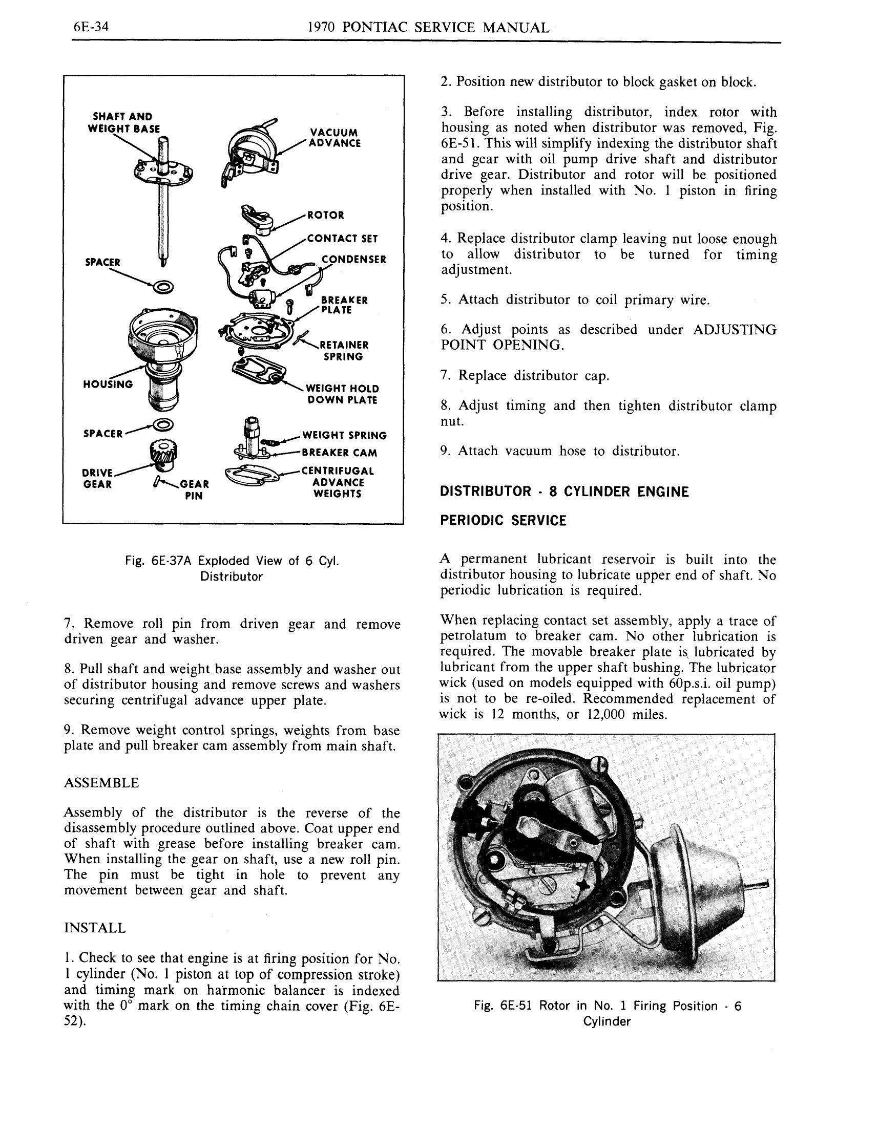 1970 Pontiac Chassis Service Manual - Engine Electrical Page 34 of 45